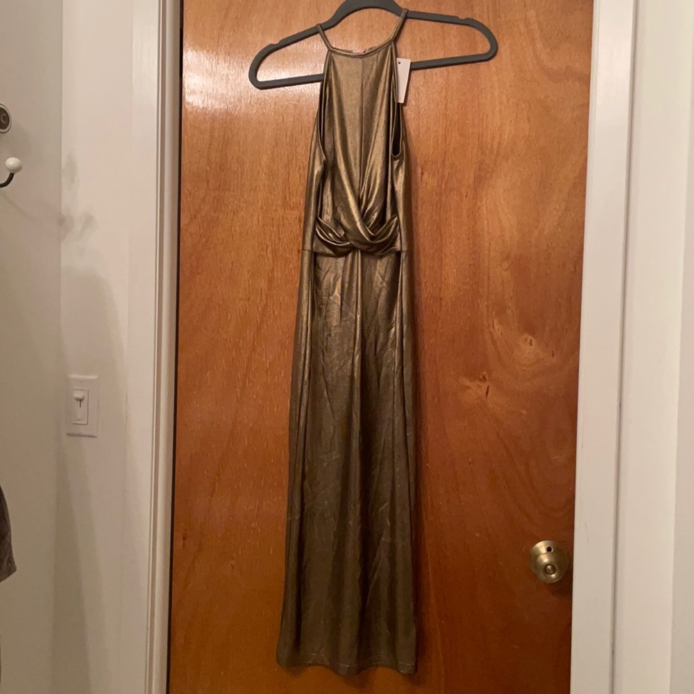 Re:named Gunmetal Dress. Brand new w Tags